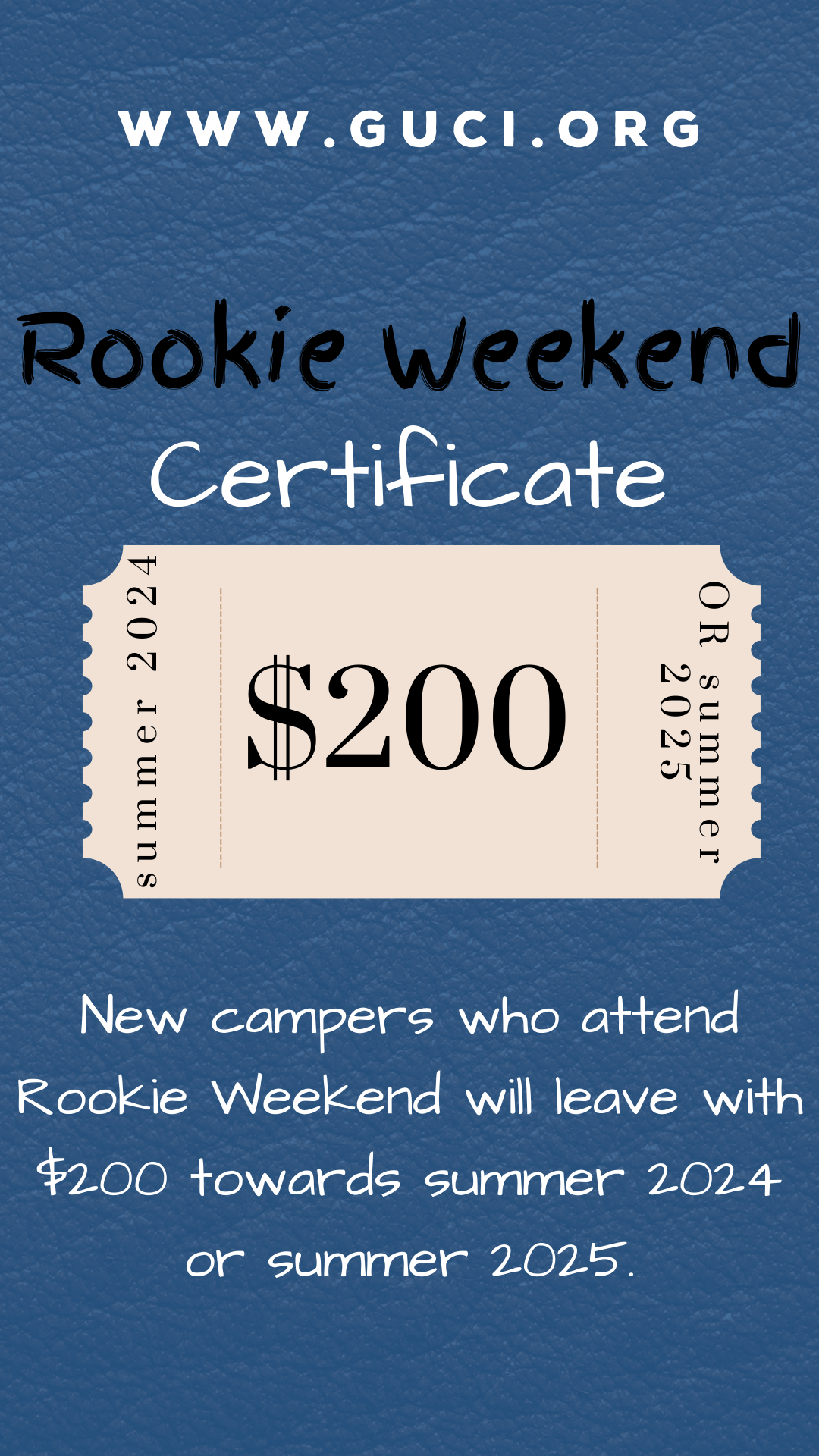 Rookie Weekend Voucher For Website